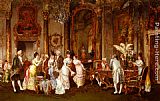Clement Pujol De Guastavino Canvas Paintings - The Jewellery Viewing
